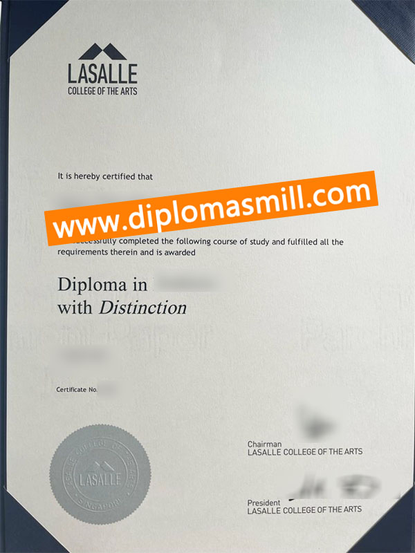 Fake LASALLE College of the Arts degree for sale