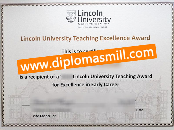 Pick up fake Lincoln University diploma