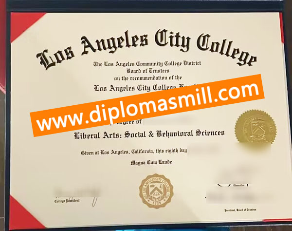 Order fake Los Angeles City College diploma