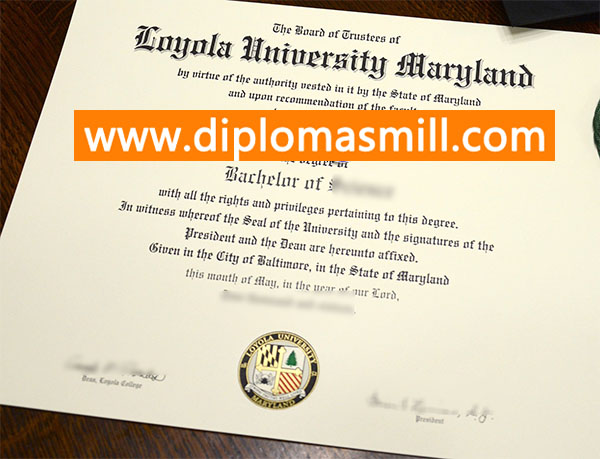 Purchase fake Loyola University Maryland degree