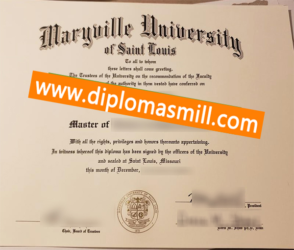 Custom copy Maryville University degree