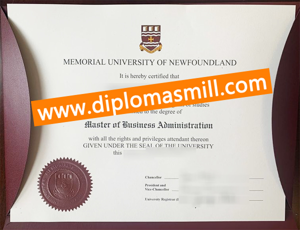 Order fake Memorial University of Newfoundland diploma
