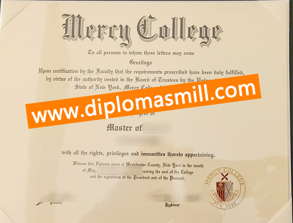 How much buy fake Mercy College diploma?