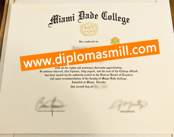 How to buy fake Miami Dade College diploma?