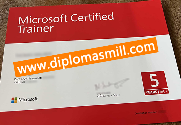 Shopping fake Microsoft Certificate online