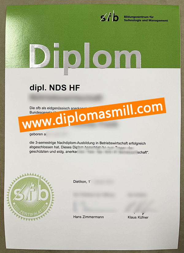 How to custom fake Sfb Bildungszentrum degree?