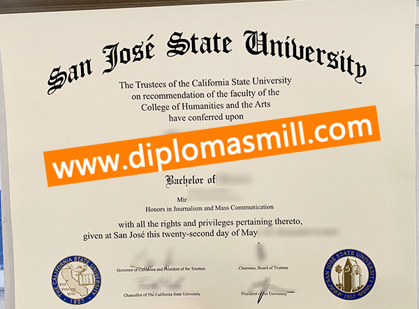 How much buy fake SJSU certificate?