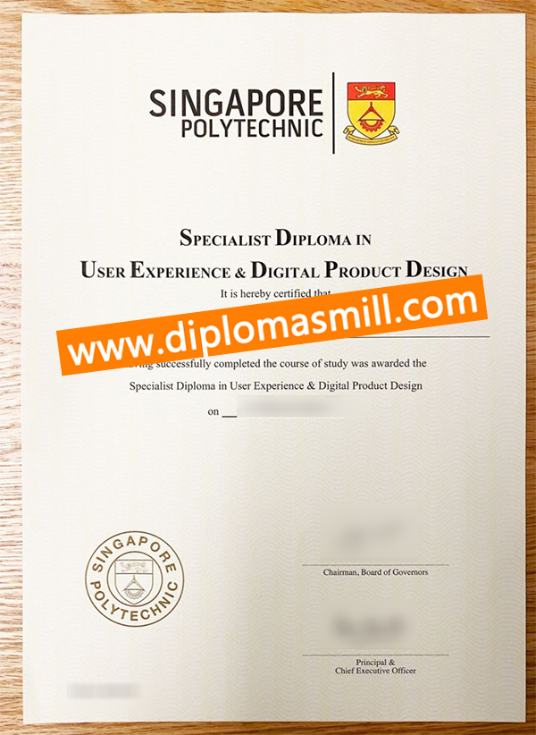How to order fake Singapore Polytechnic diploma?
