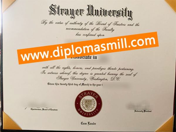 Create fake Strayer University diploma online