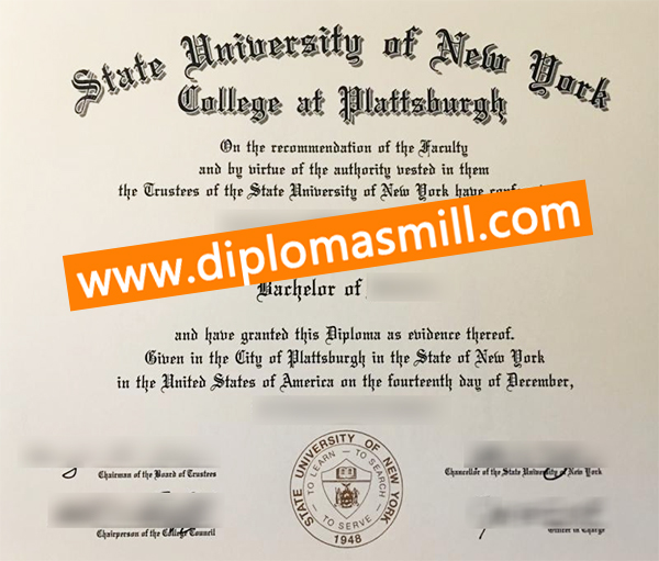 How fast buy fake SUNY Plattsburgh degree?