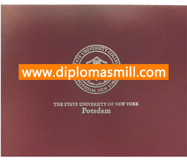 Create official SUNY Potsdam diploma cover