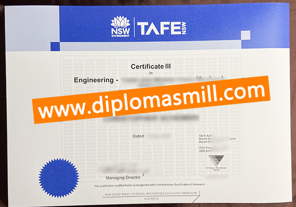 Apply 2025 new TAFE certificate