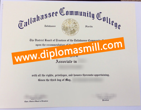 Pick up fake Tallahassee Community College degree