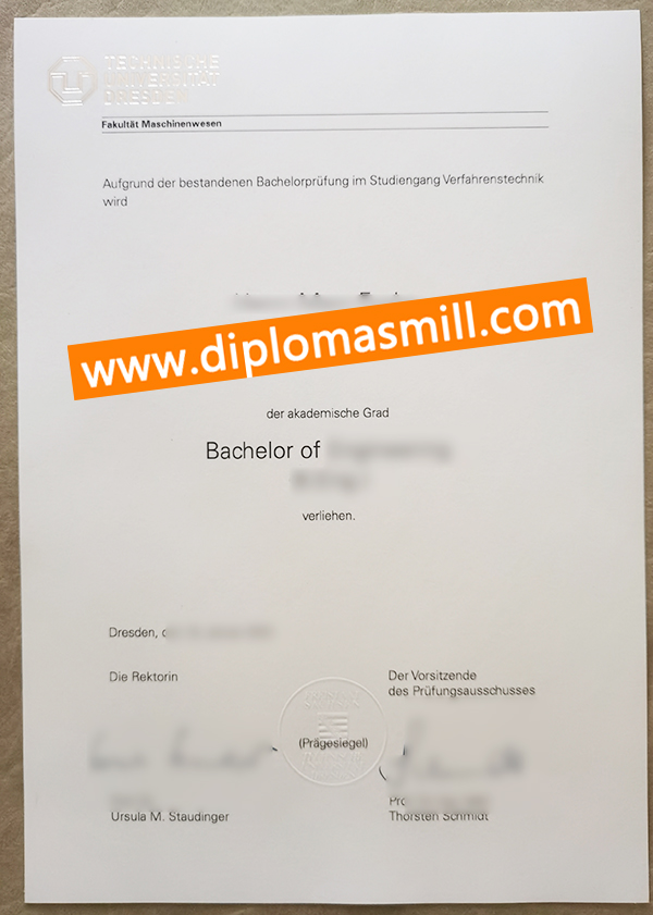 Where to custom fake TU Dresden diploma?