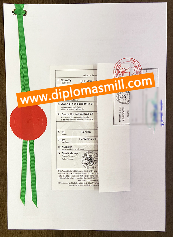 Buy fake UK degree apostille notary