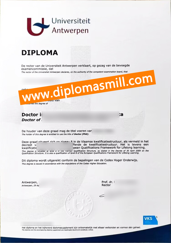 How to purchase fake Universiteit Antwerpen degree?