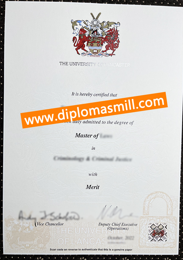 How much buy fake University of Lancaster diploma?
