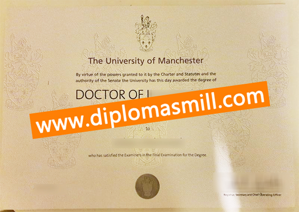 How to buy fake University of Manchester degree?