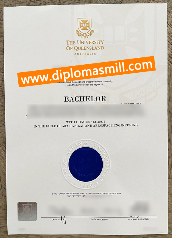 How to order fake University of Queensland degree?