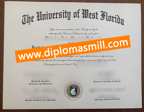 Create cheap University of West Florida diploma