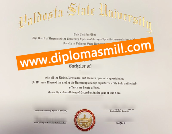Shopping fake Valdosta State University diploma