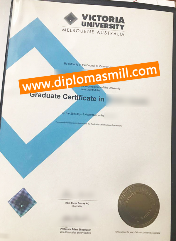 Order Australia fake Victoria University diploma