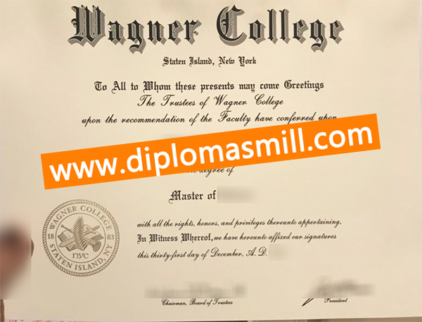 How much buy fake Wagner College diploma?