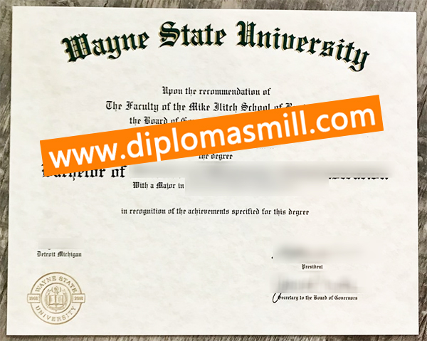 Where to buy fake Wayne State University diploma?
