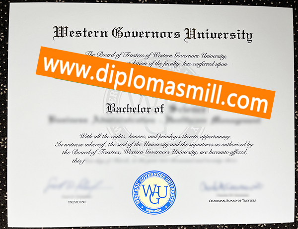 Shopping fake Western Governors University degree