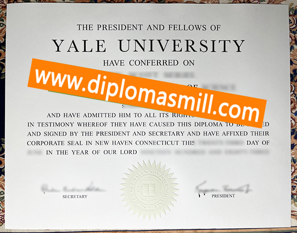 Pick up fake Yale University degree fast