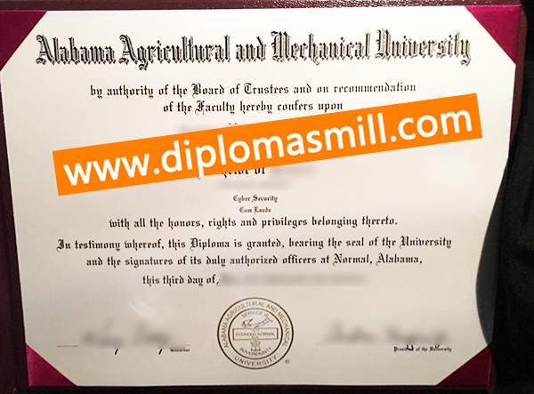 Order fake Alabama A&M University diploma online