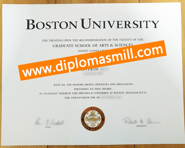 How to order fake Boston University diploma?