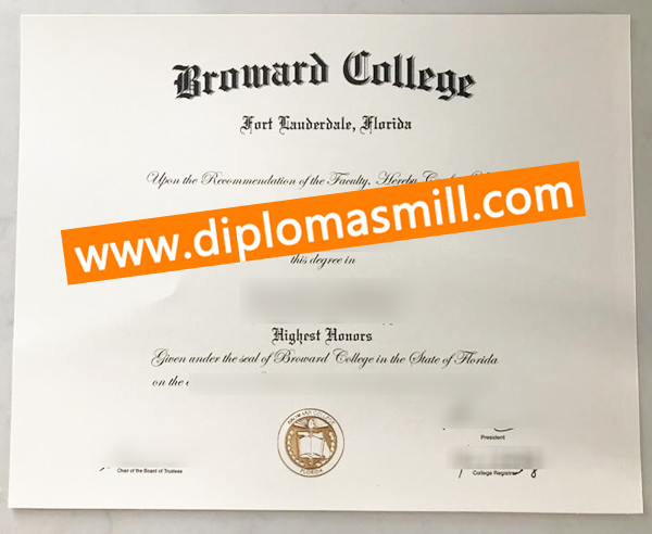 How to obtain fake Broward College degree?