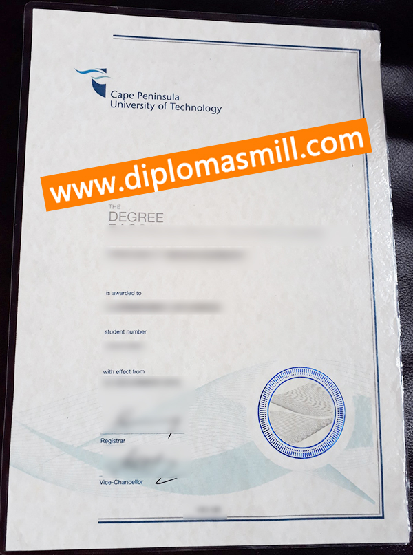 Sale Cape Peninsula University of Technology degree