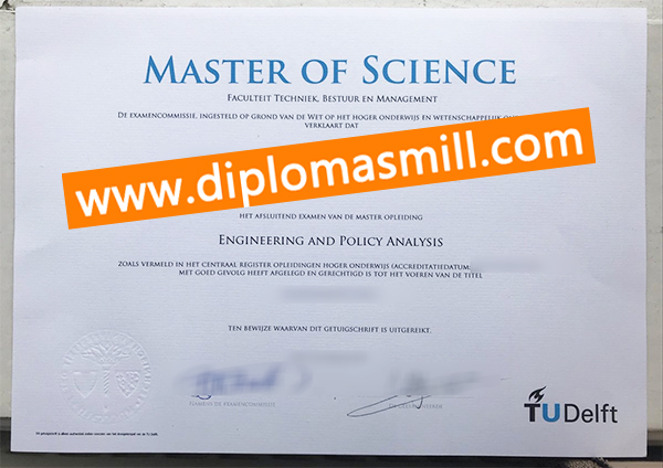 Create fake Delft University of Technology degree