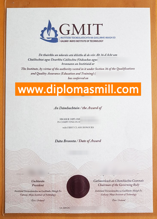 Sale fake Galway-Mayo Institute of Technology diploma