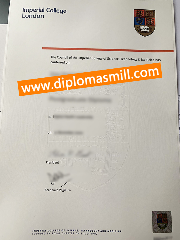 Supply fake Imperial College London diploma
