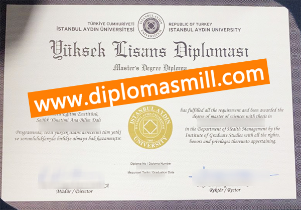 Make fake Istanbul Aydin University diploma online