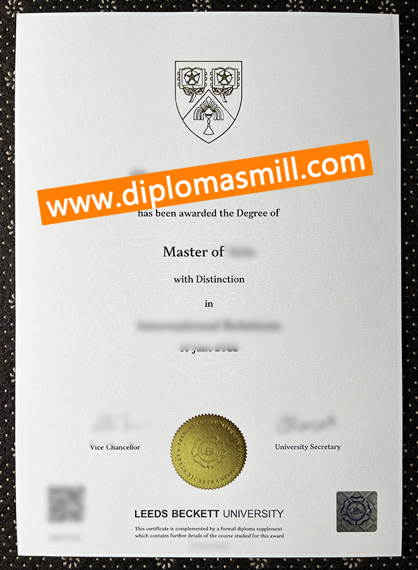 Purchase fake Leeds Beckett University diploma