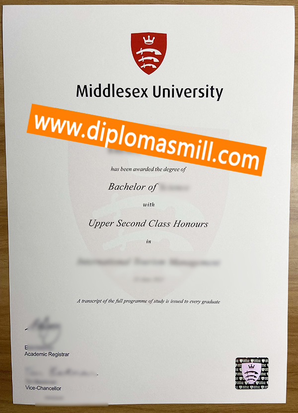 How long buy fake Middlesex University degree?