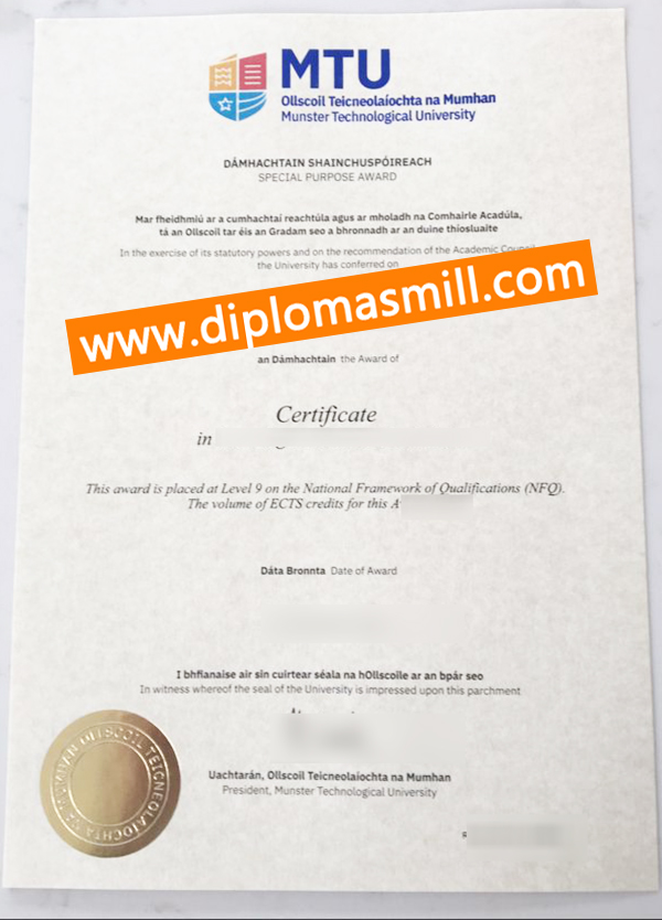 How to obtain fake Munster Technological University degree?