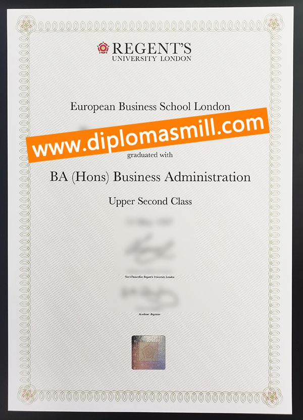 Purchase fake Regent’s University London diploma