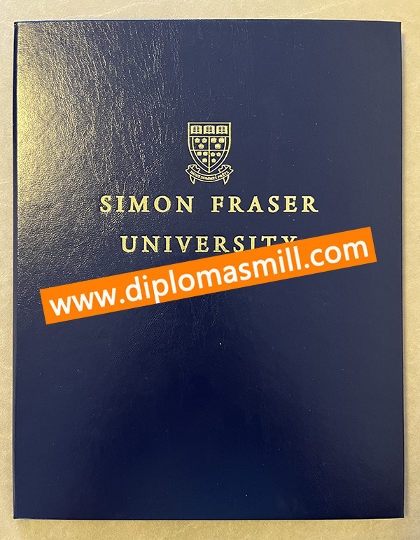 Custom original Simon Fraser univerity diploma cover