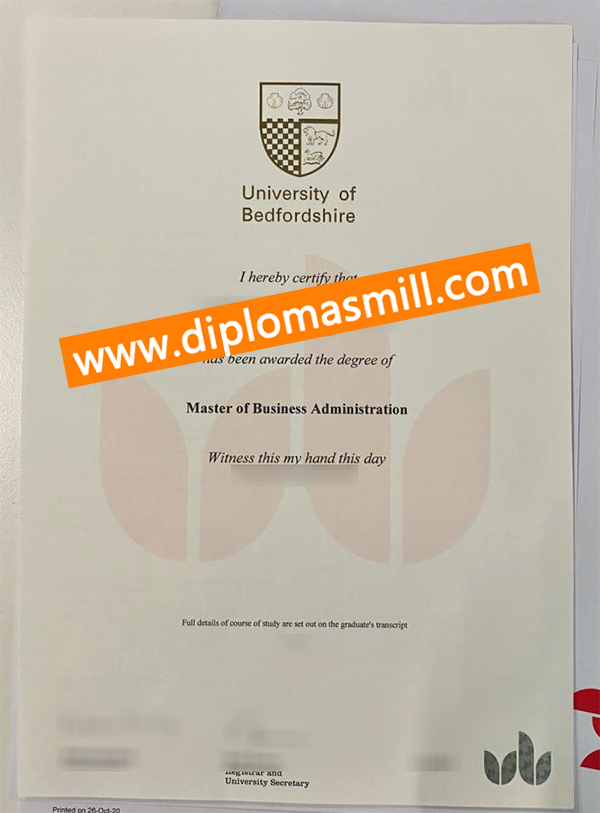 Make copy University of Bedfordshire diploma