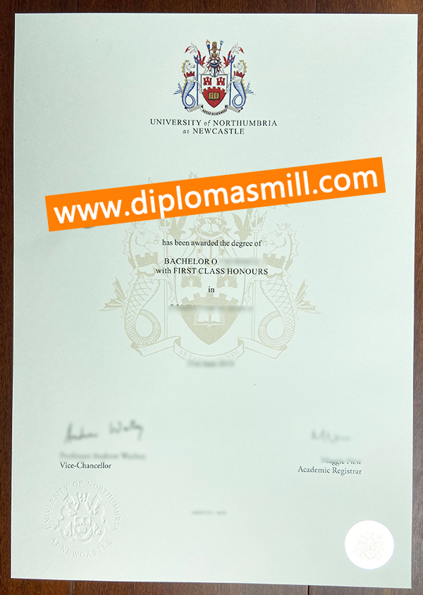 How to get fake University of Northumbria diploma?