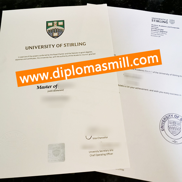 Supply replica University of Stirling diploma