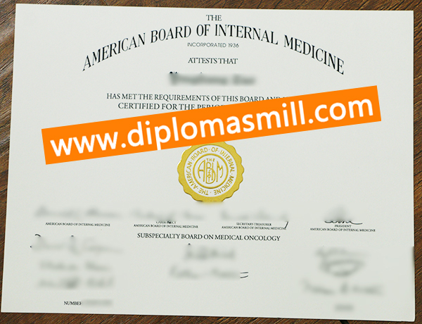 How much buy fake ABIM diploma certificate?