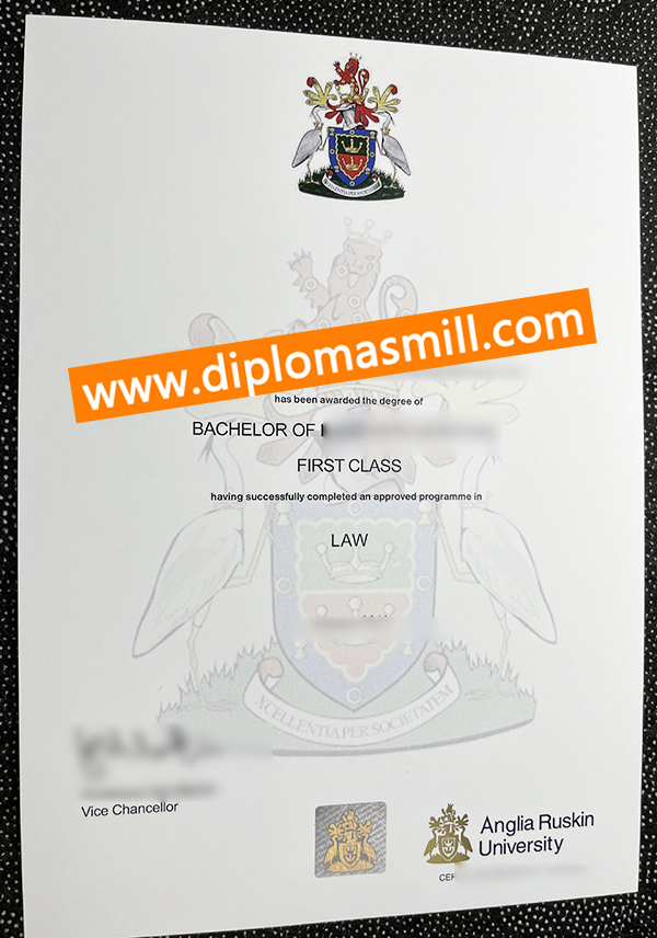 Apply UK fake Anglia Ruskin University diploma