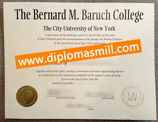 Where to get fake Baruch College degree?