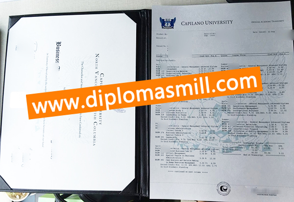 Shopping fake Capilano University degree transcript